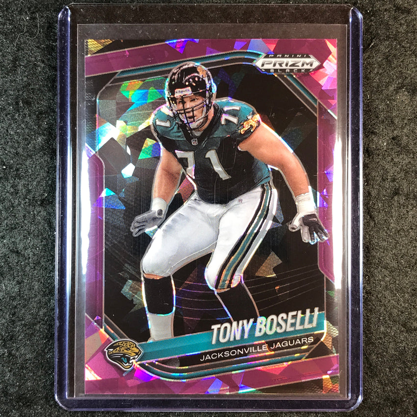 2025 Prizm Black Football TONY BOSELLI Base Purple Ice 108/149 #72