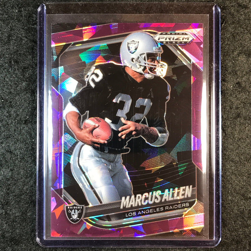 2025 Prizm Black Football MARCUS ALLEN Base Purple Ice 146/149 #111