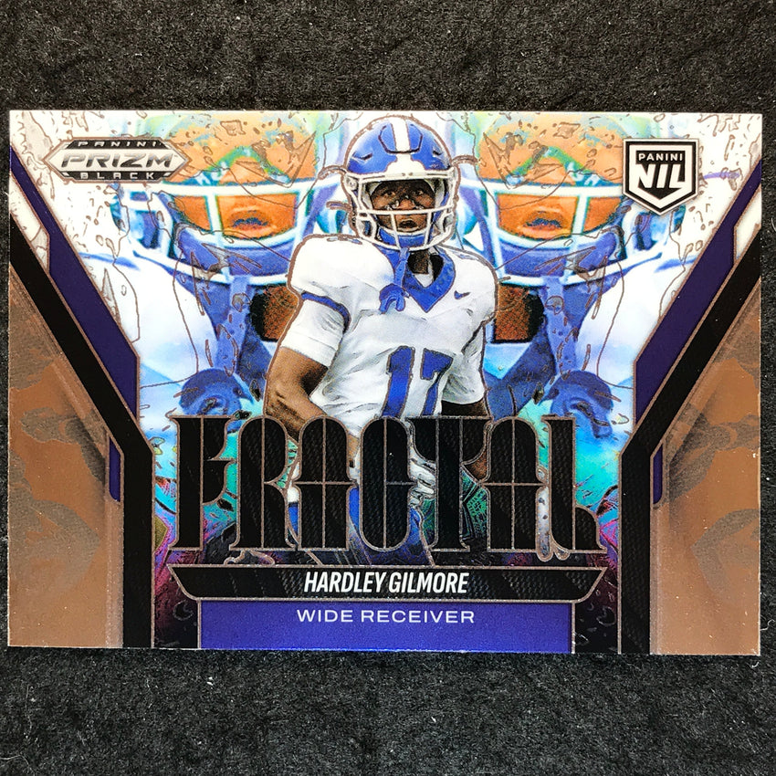 2025 Prizm Black Football HARDLEY GILMORE Fractal Base #14