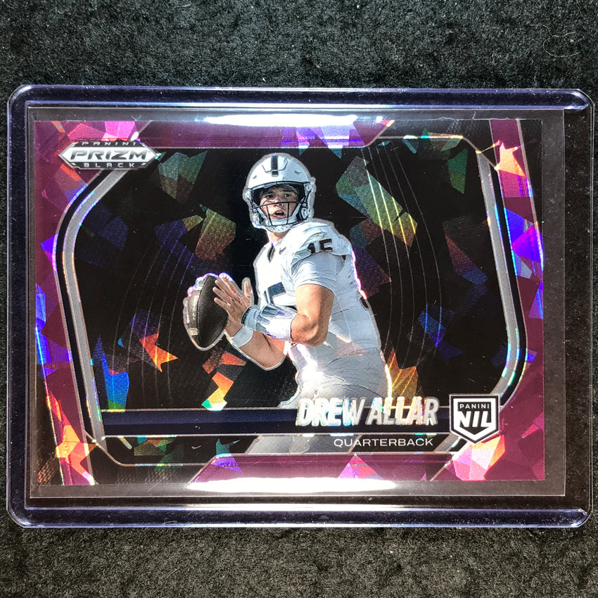 2025 Prizm Black Football DREW ALLAR NIL Prospect Extended Purple Ice 138/149