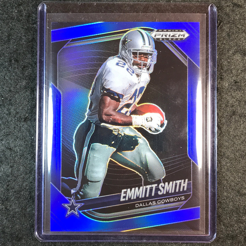 2025 Prizm Black Football EMMITT SMITH Base Blue 11/199 #40