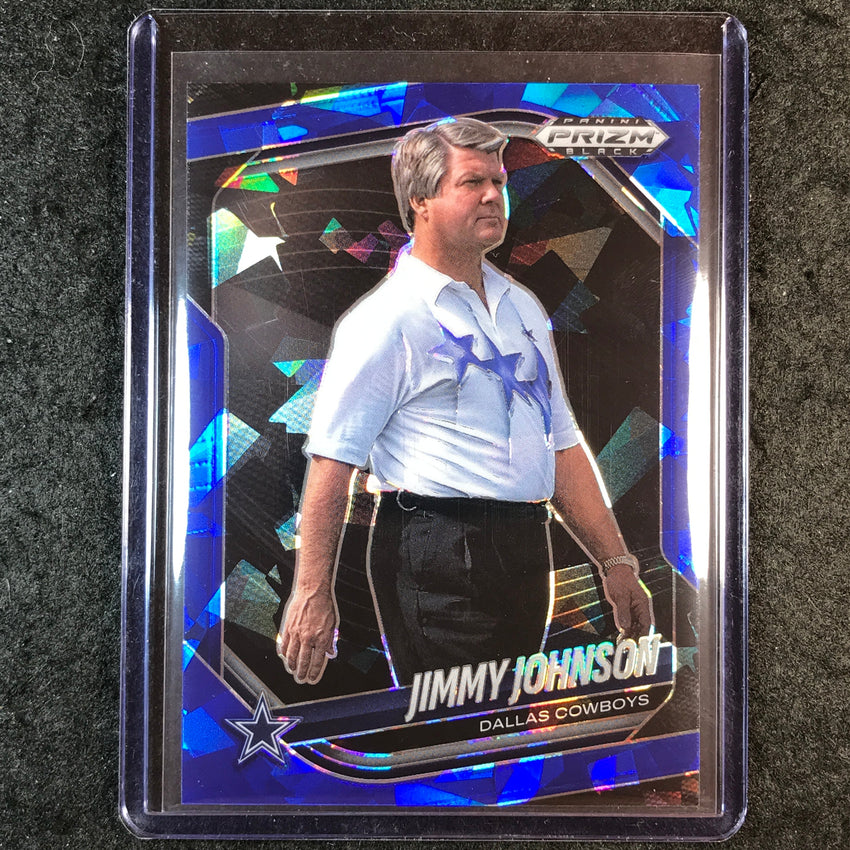 2025 Prizm Black Football JIMMY JOHNSON Base Blue Ice 14/125 #41