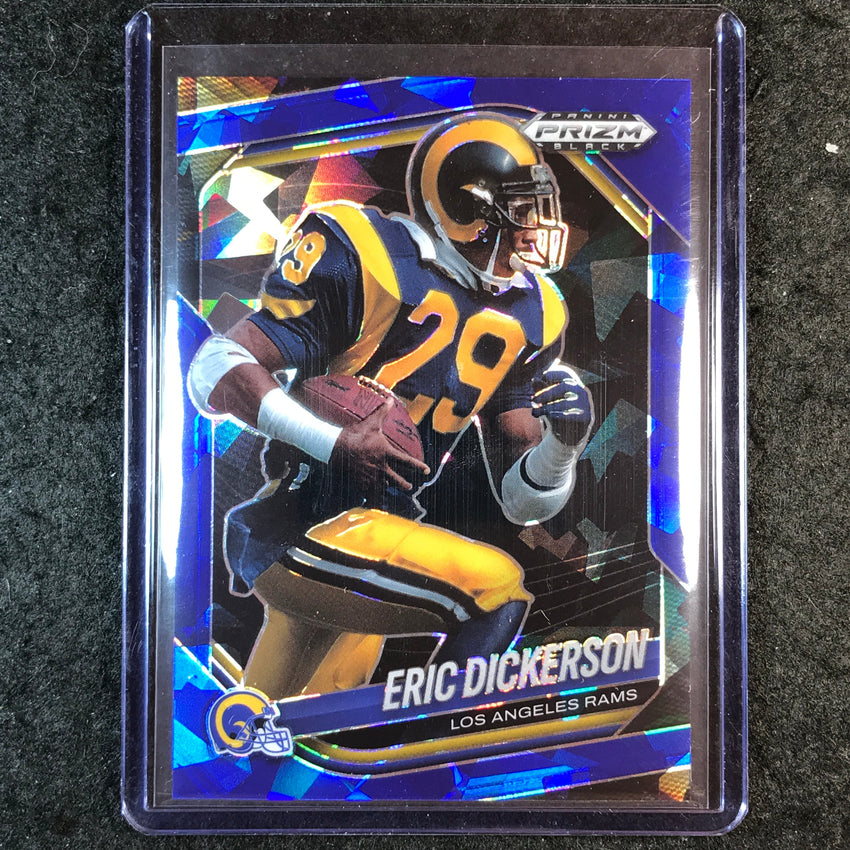 2025 Prizm Black Football ERIC DICKERSON Base Blue Ice 34/125 #77