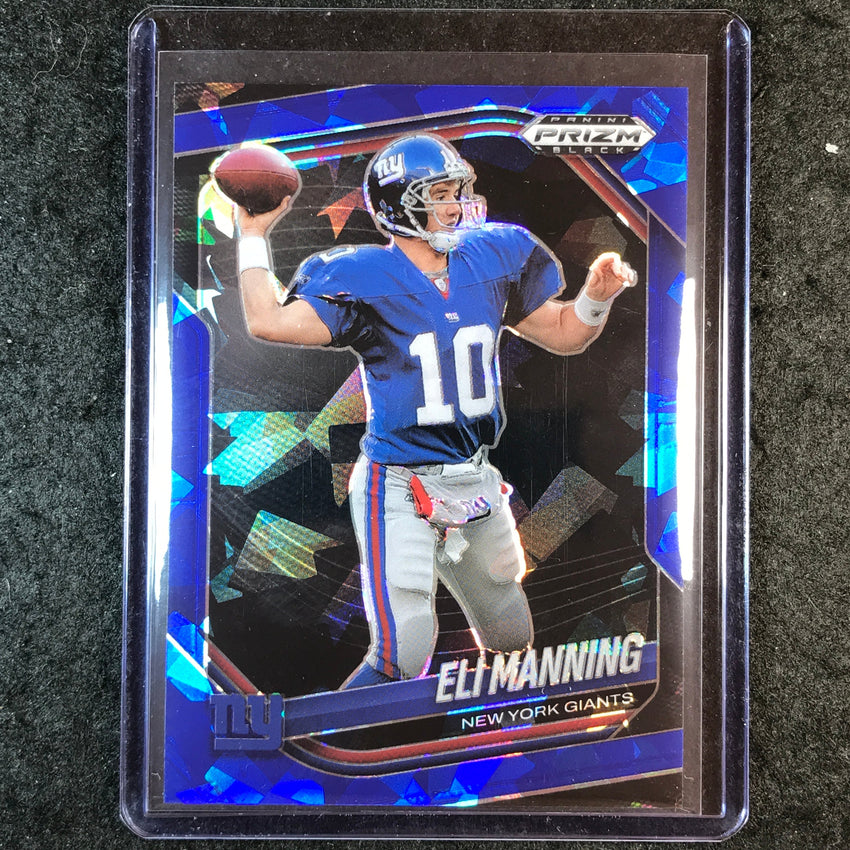 2025 Prizm Black Football ELI MANNING Base Blue Ice 26/125 #102