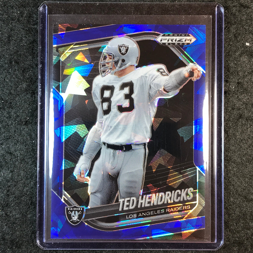 2025 Prizm Black Football TED HENDRICKS Base Blue Ice 48/125 #113