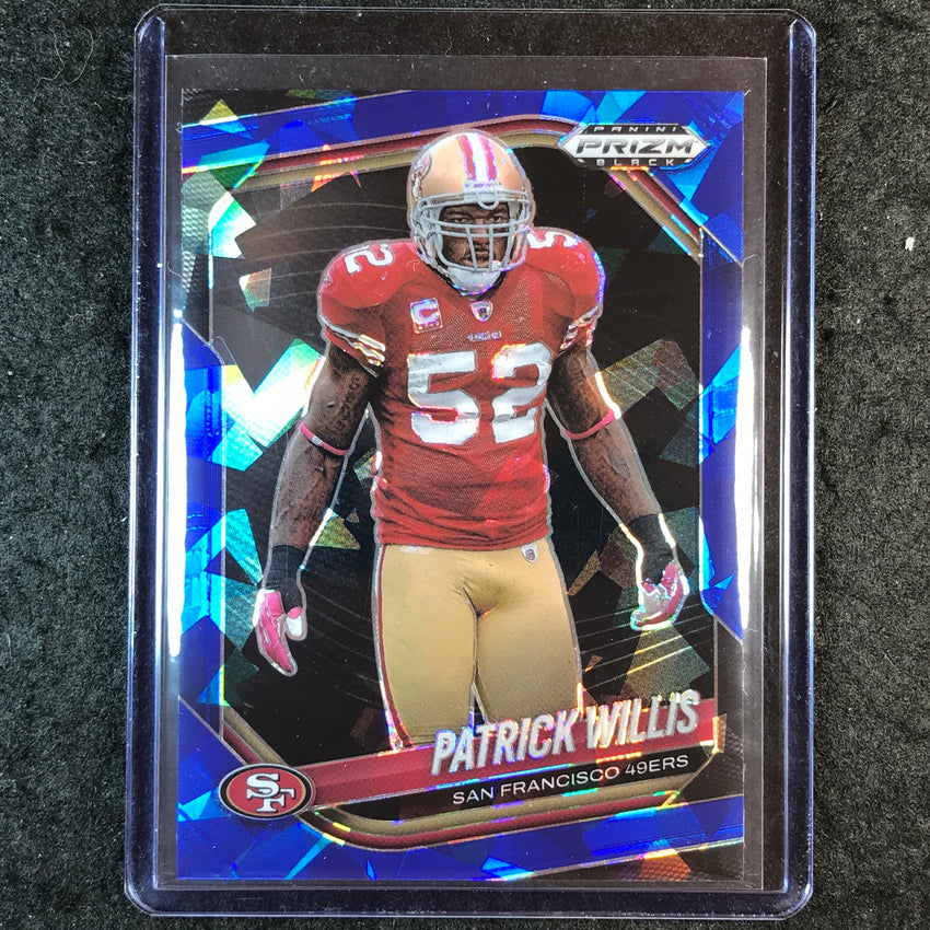 2025 Prizm Black Football PATRICK WILLIS Base Blue Ice 48/125 #131