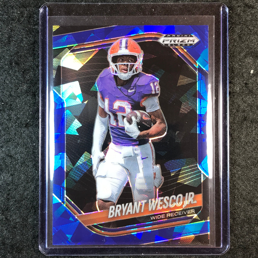 2025 Prizm Black Football BRYANT WESCO JR. Prospect Blue Ice 101/125 #157