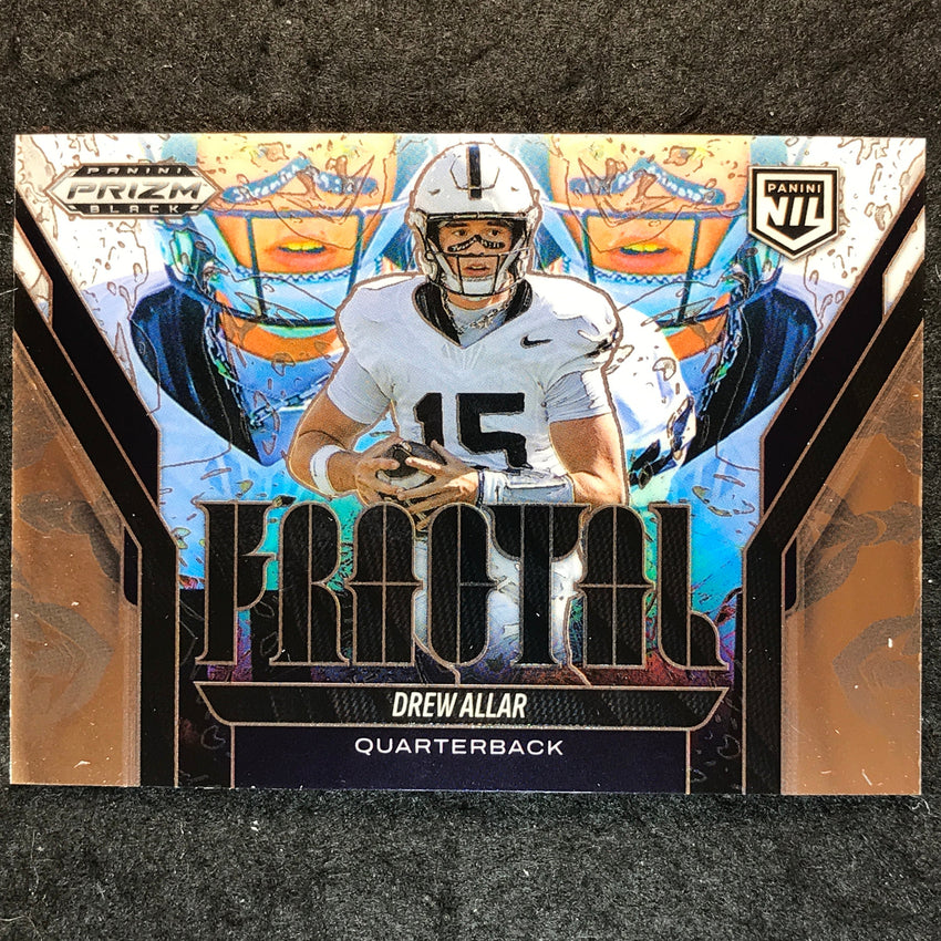 2025 Prizm Black Football DREW ALLAR Fractal Base #21