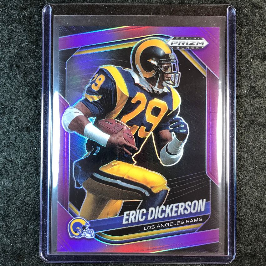 2025 Prizm Black Football ERIC DICKERSON Base Purple 98/99 #77