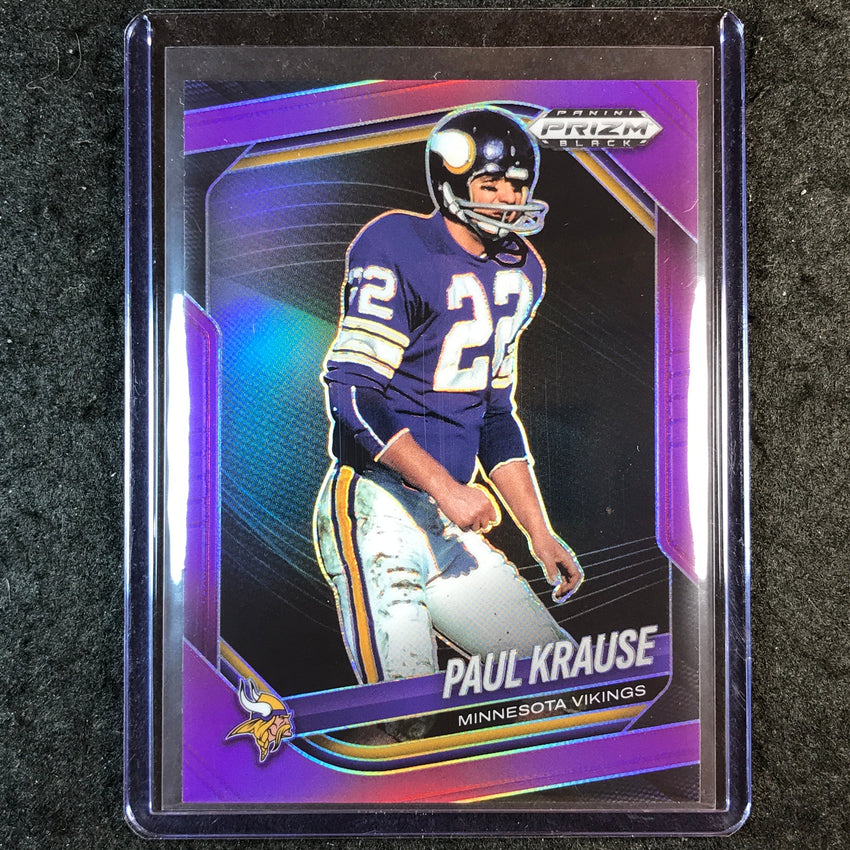 2025 Prizm Black Football PAUL KRAUSE Base Purple 97/99 #88