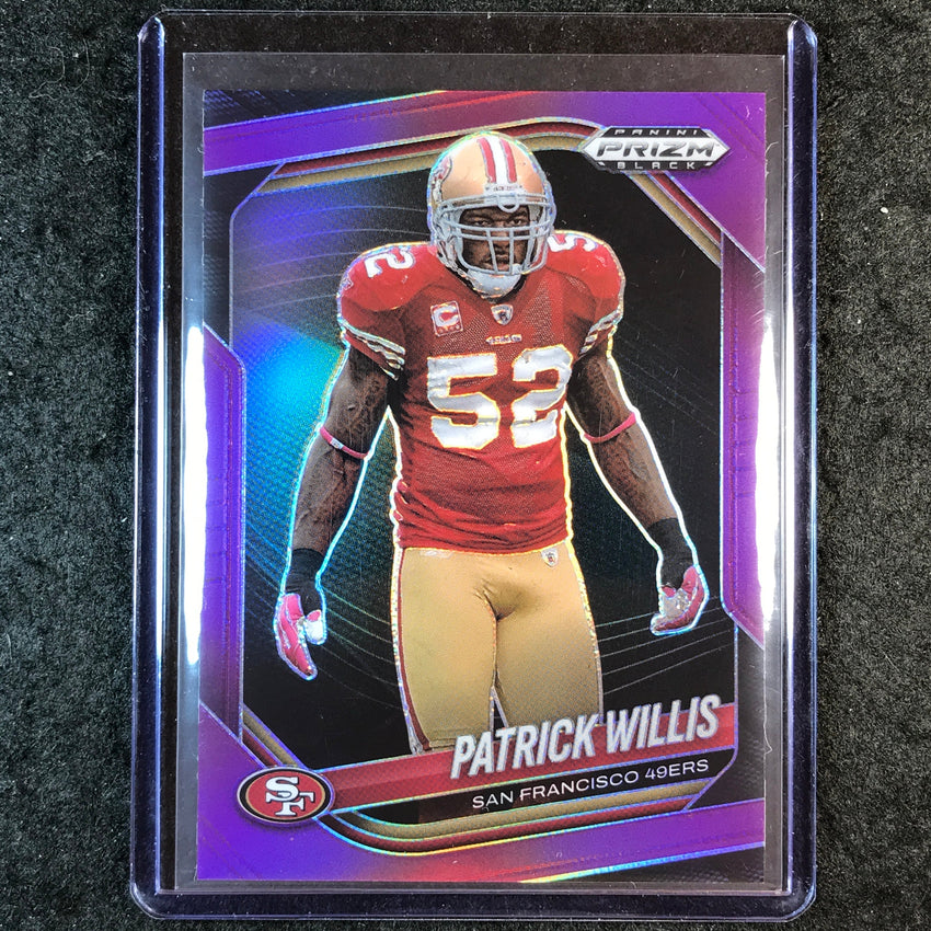 2025 Prizm Black Football PATRICK WILLIS Base Purple 19/99 #131