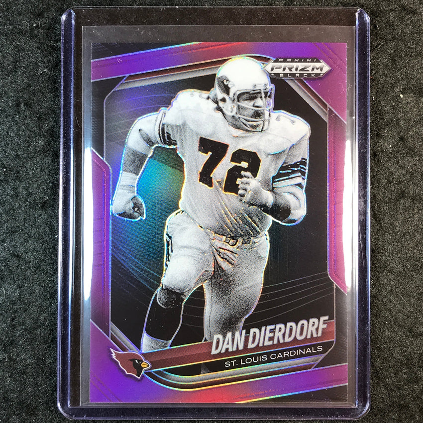 2025 Prizm Black Football DAN DIERDORF Base Purple 99/99 #137