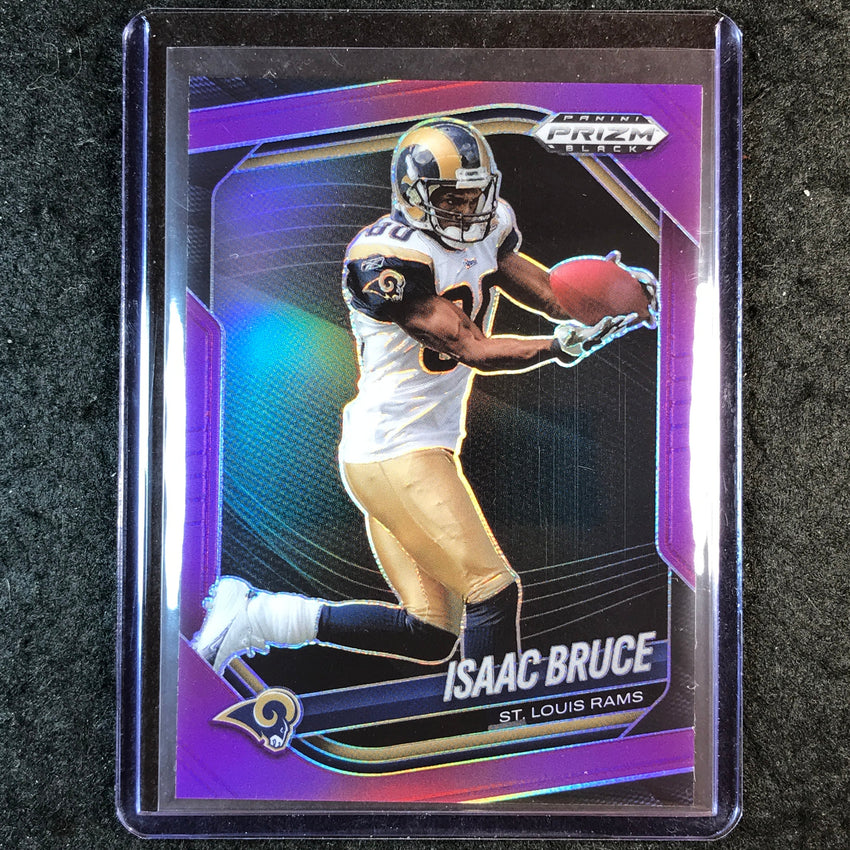 2025 Prizm Black Football ISAAC BRUCE Base Purple 56/99 #139