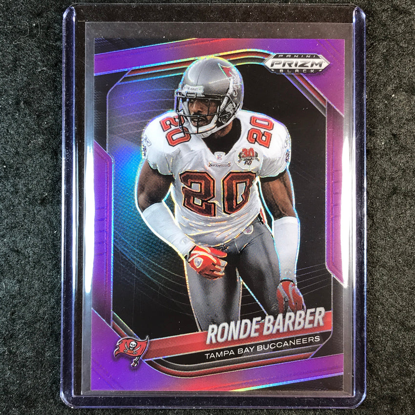 2025 Prizm Black Football RONDE BARBER Base Purple 2/99 #143