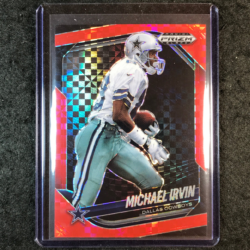 2025 Prizm Black Football MICHAEL IRVIN Base Red Power 18/75 #42