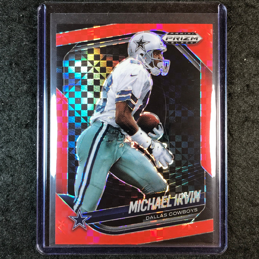 2025 Prizm Black Football MICHAEL IRVIN Base Red Power 35/75 #42