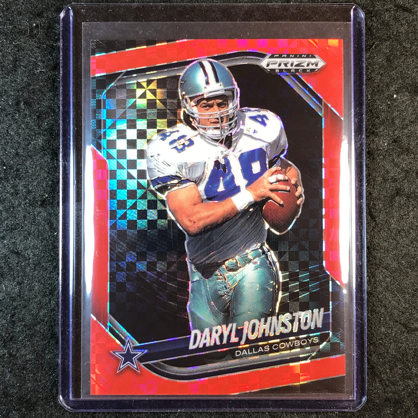 2025 Prizm Black Football DARYL JOHNSTON Base Red Power 40/75 #47