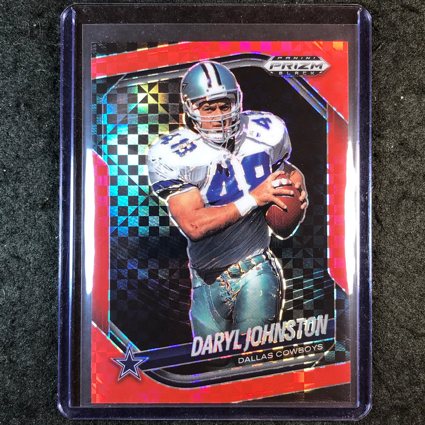 2025 Prizm Black Football DARYL JOHNSTON Base Red Power 37/75 #47