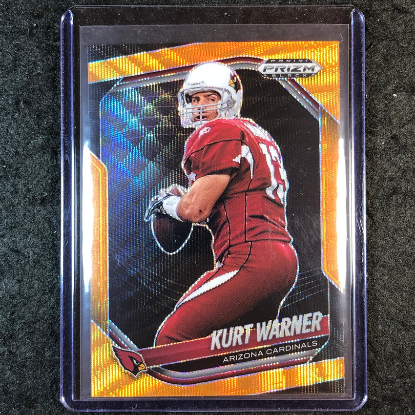 2025 Prizm Black Football KURT WARNER Base Orange Wave 42/60 #1