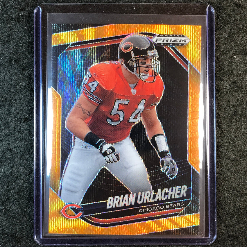 2025 Prizm Black Football BRIAN URLACHER Base Orange Wave 31/60 #19