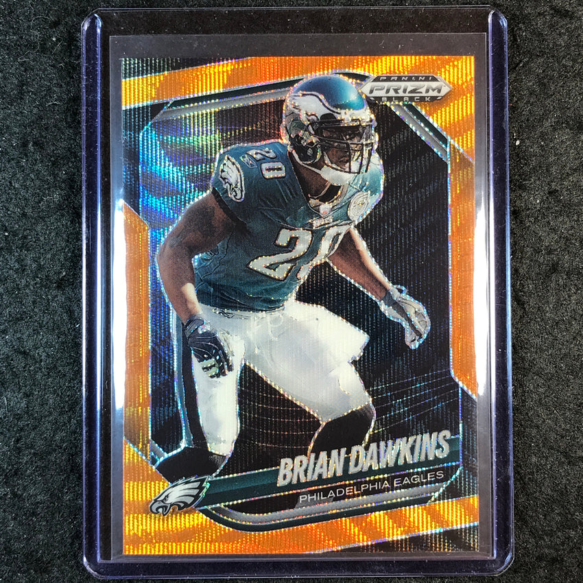 2025 Prizm Black Football BRIAN DAWKINS Base Orange Wave 39/60 #115