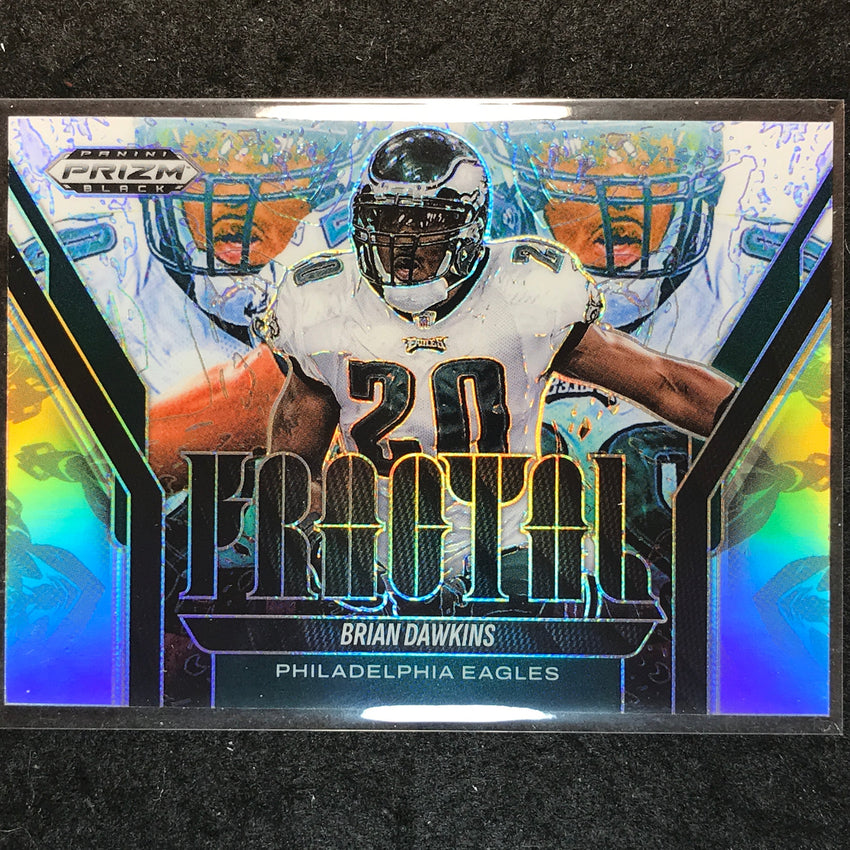 2025 Prizm Black Football BRIAN DAWKINS Fractal Silver #1