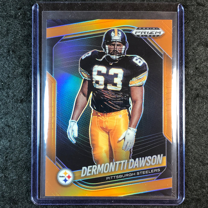 2025 Prizm Black Football DERMONTTI DAWSON Base Orange 18/49 #119