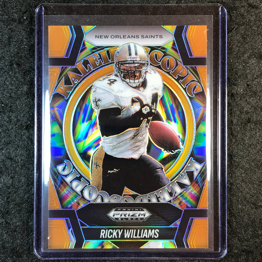 2025 Prizm Black Football RICKY WILLIAMS Kaleidoscopic Orange 47/49 #17