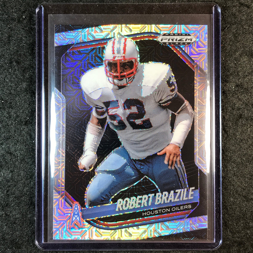 2025 Prizm Black Football ROBERT BRAZILE Base Mojo 25/25 #64