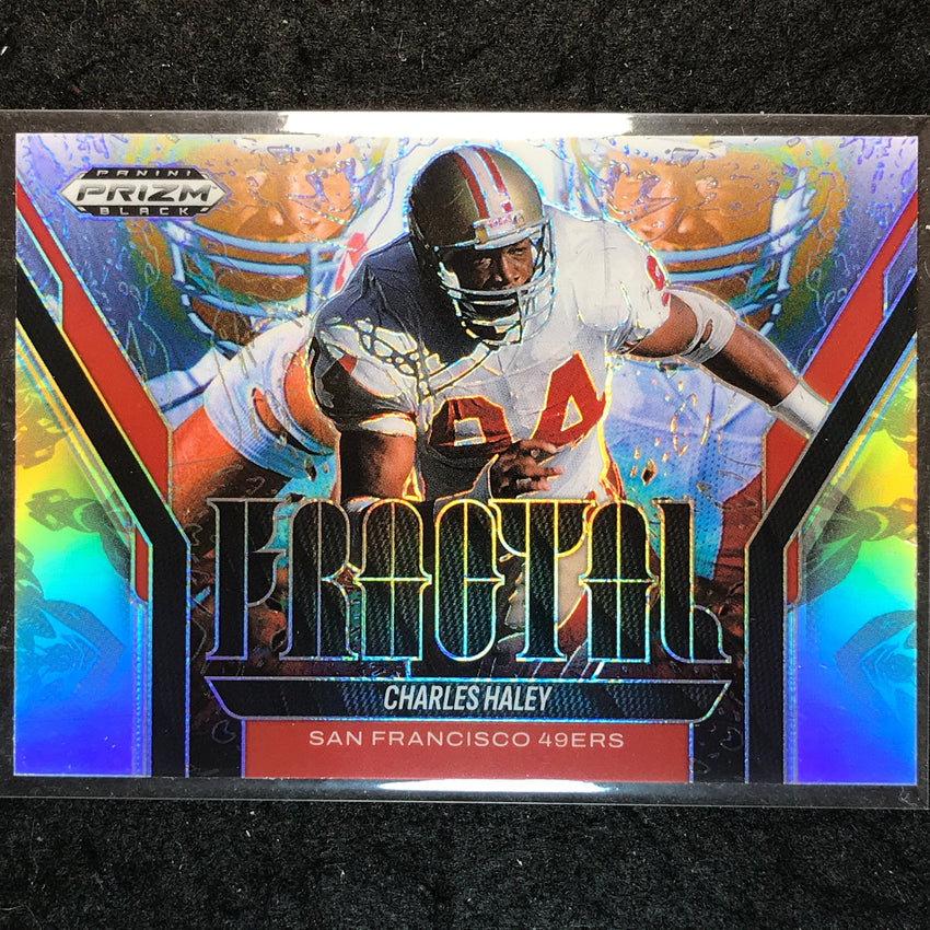2025 Prizm Black Football CHARLES HALEY Fractal Silver #2