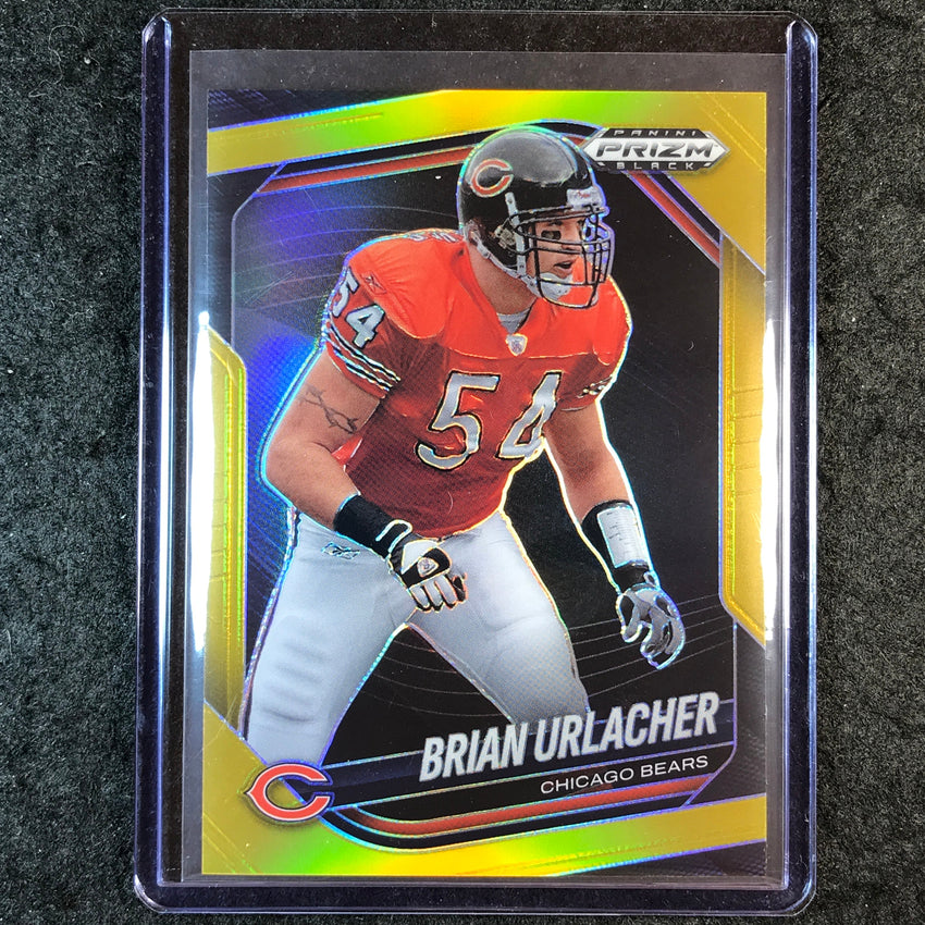 2025 Prizm Black Football BRIAN URLACHER Base Gold 10/10 #19