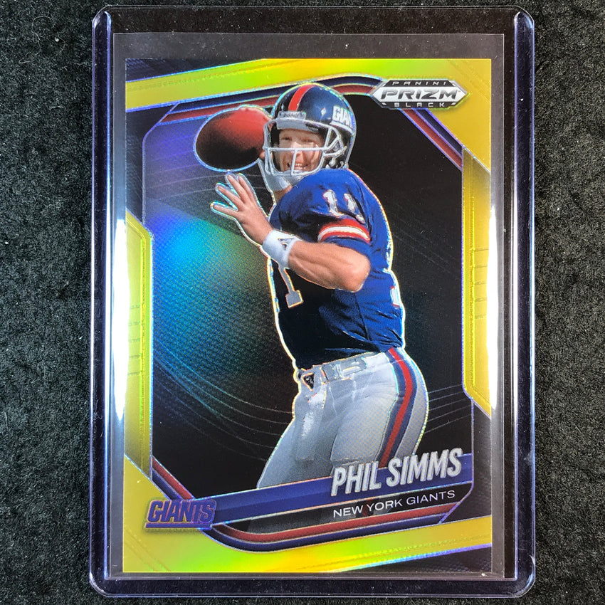 2025 Prizm Black Football PHIL SIMMS Base Gold 10/10 #103