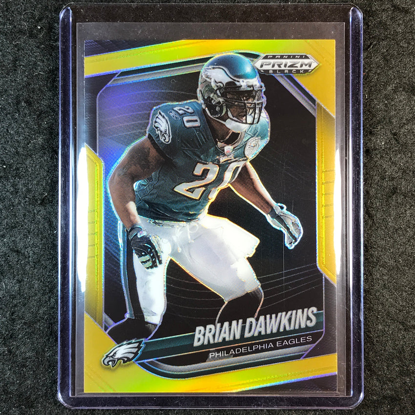 2025 Prizm Black Football BRIAN DAWKINS Base Gold 8/10 #115