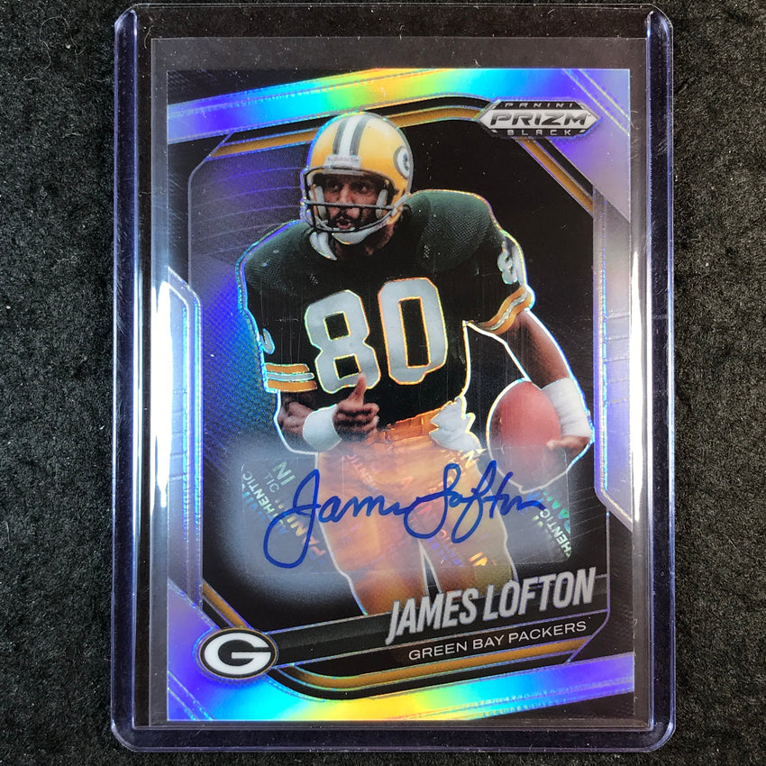 2025 Prizm Black Football JAMES LOFTON Base Auto Silver #60