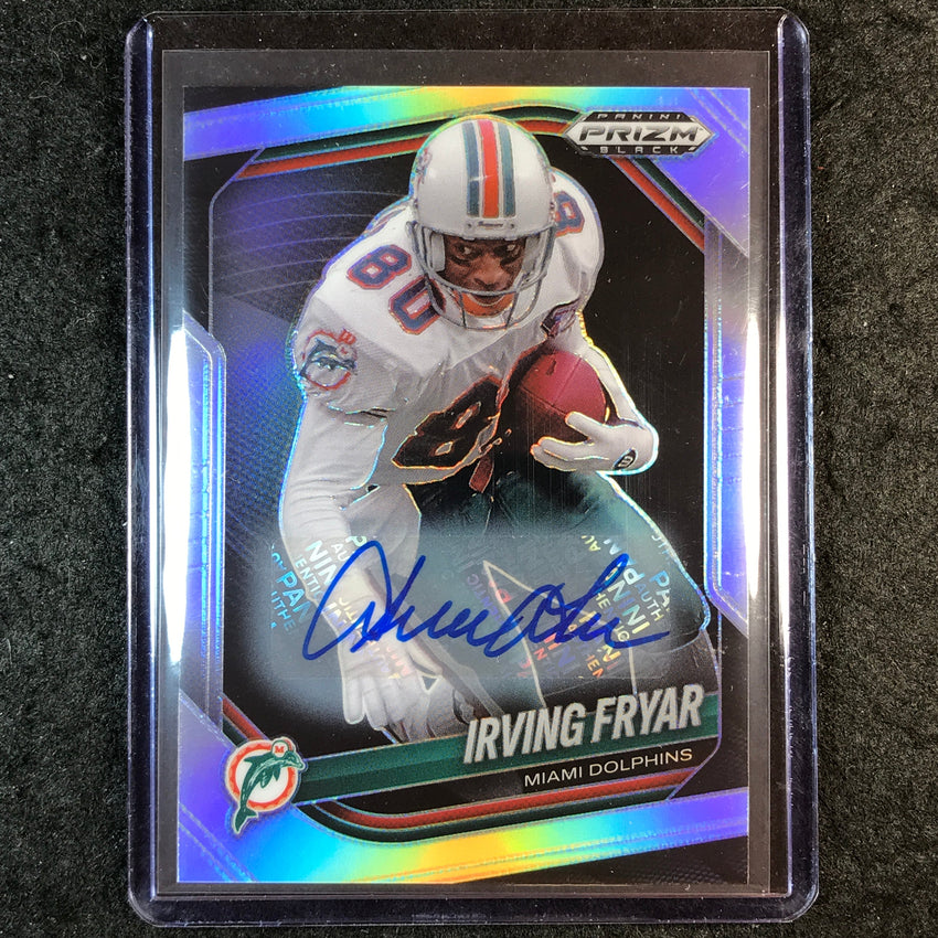 2025 Prizm Black Football IRVING FRYAR Base Auto Silver #83