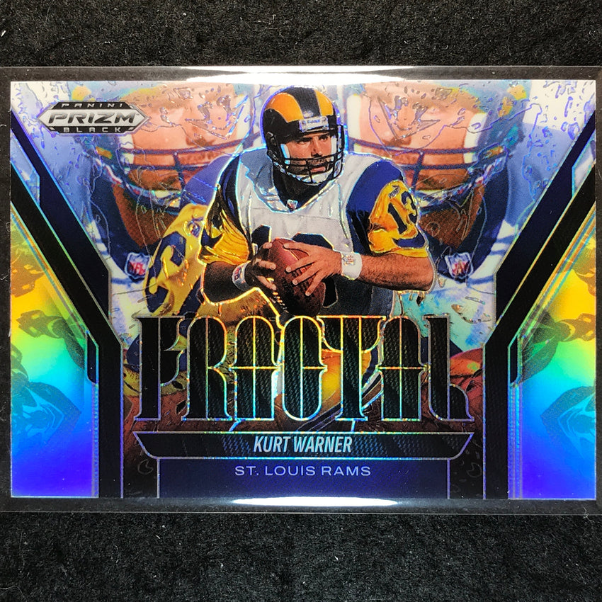 2025 Prizm Black Football KURT WARNER Fractal Silver #7
