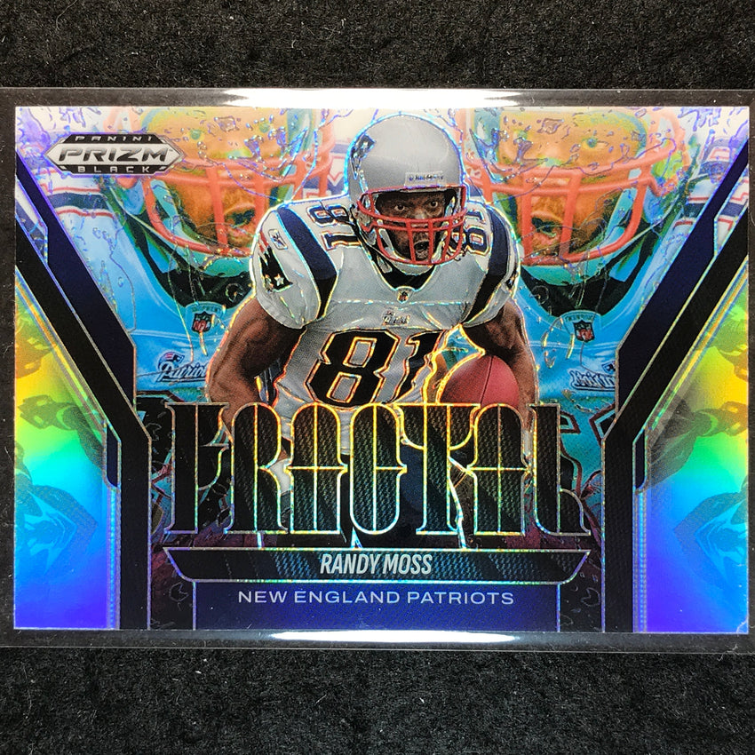 2025 Prizm Black Football RANDY MOSS Fractal Silver #9