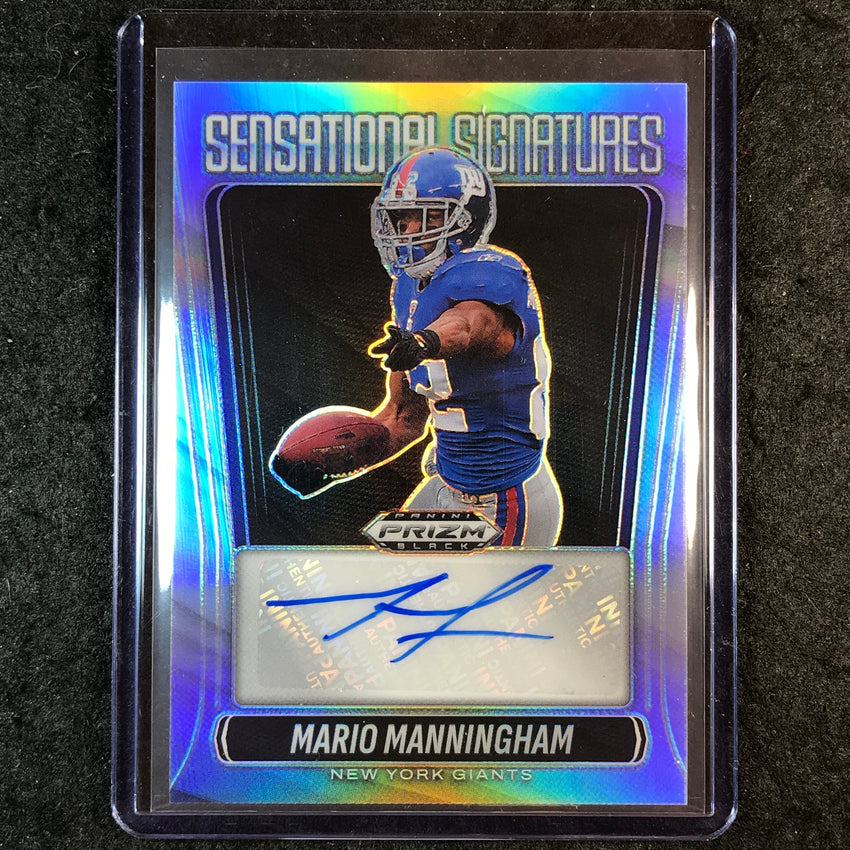 2025 Prizm Black Football MARIO MANNINGHAM Sensational Auto Silver #MMM