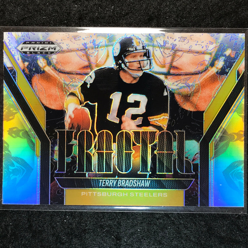 2025 Prizm Black Football TERRY BRADSHAW Fractal Silver #10