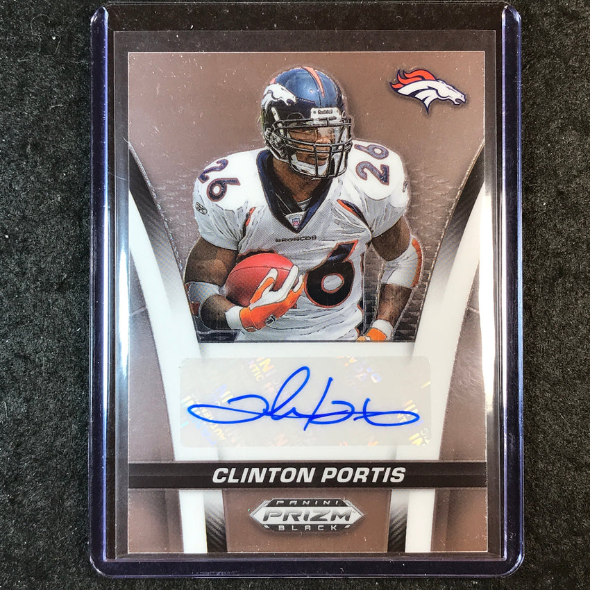2025 Prizm Black Football CLINTON PORTIS Flashback Signatures Auto Base #CPS