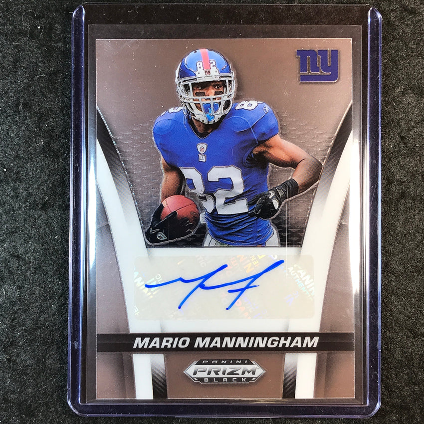 2025 Prizm Black Football MARIO MANNINGHAM Flashback Signatures Auto Base #MMM