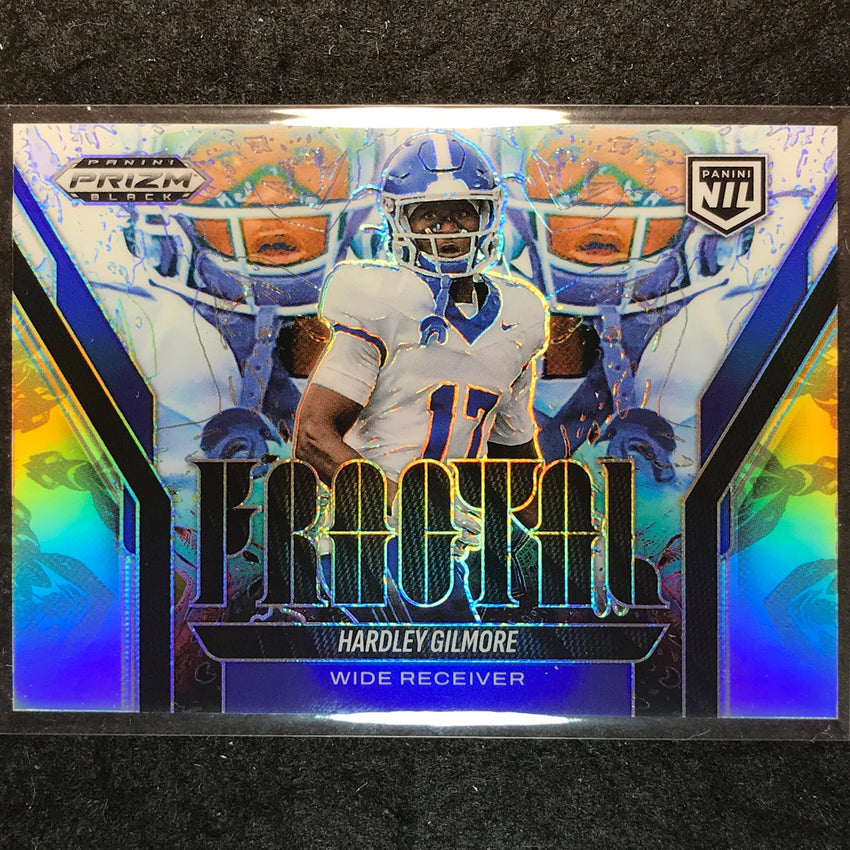 2025 Prizm Black Football HARDLEY GILMORE Fractal Silver #14