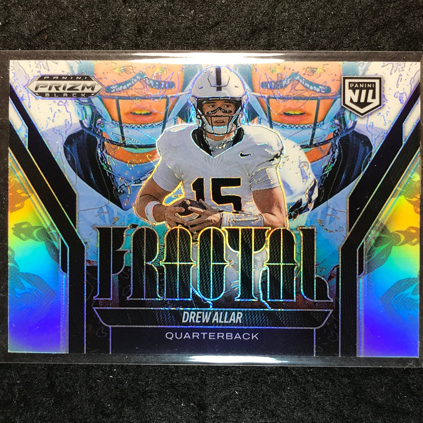 2025 Prizm Black Football DREW ALLAR Fractal Silver #21