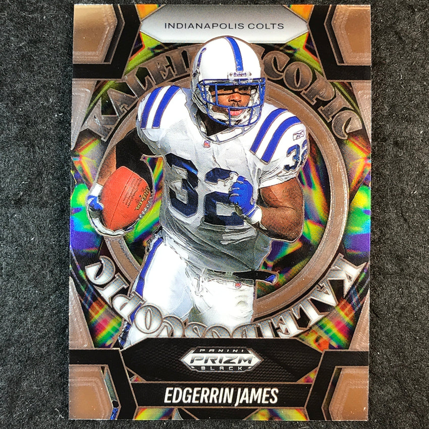 2025 Prizm Black Football EDGERRIN JAMES Kaleidoscopic Base #5