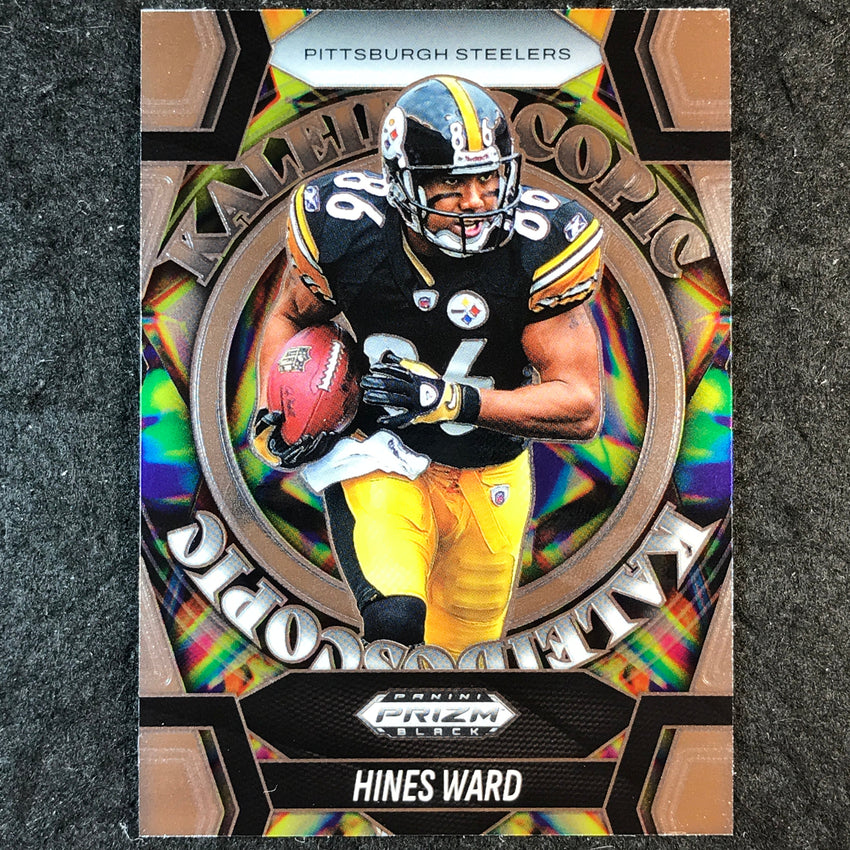 2025 Prizm Black Football HINES WARD Kaleidoscopic Base #9