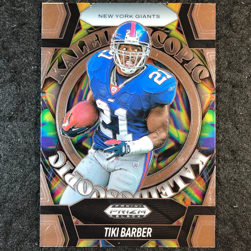 2025 Prizm Black Football TIKI BARBER Kaleidoscopic Base #22