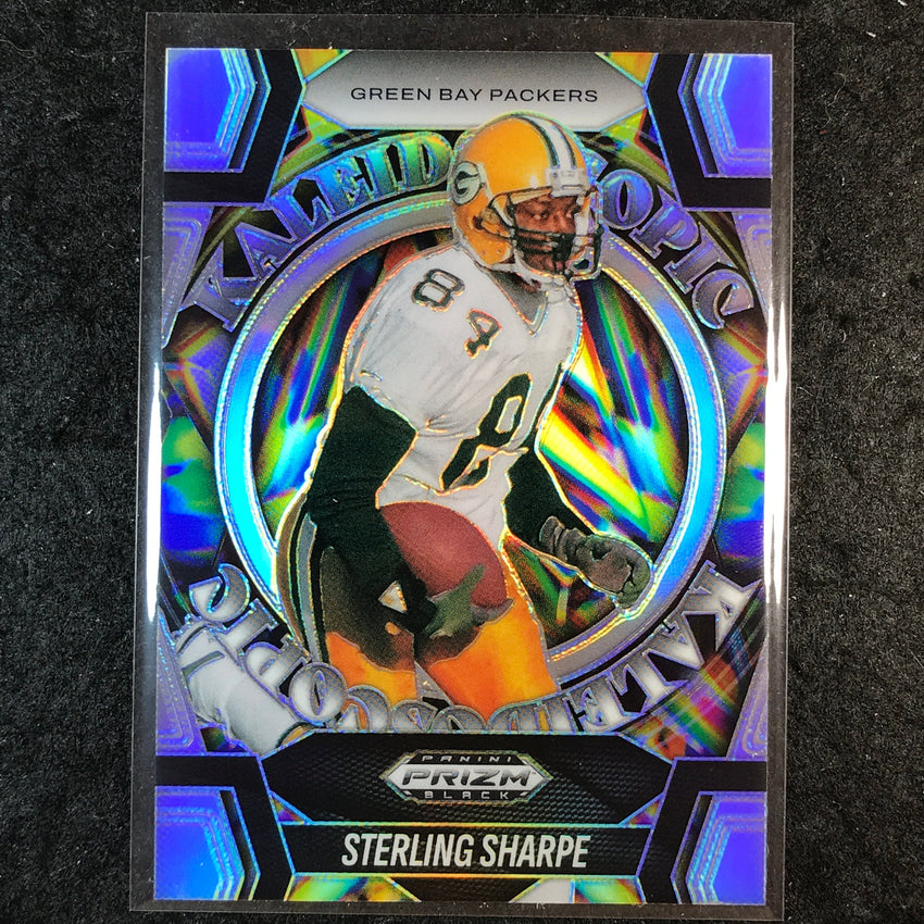 2025 Prizm Black Football STERLING SHARPE Kaleidoscopic Silver #20