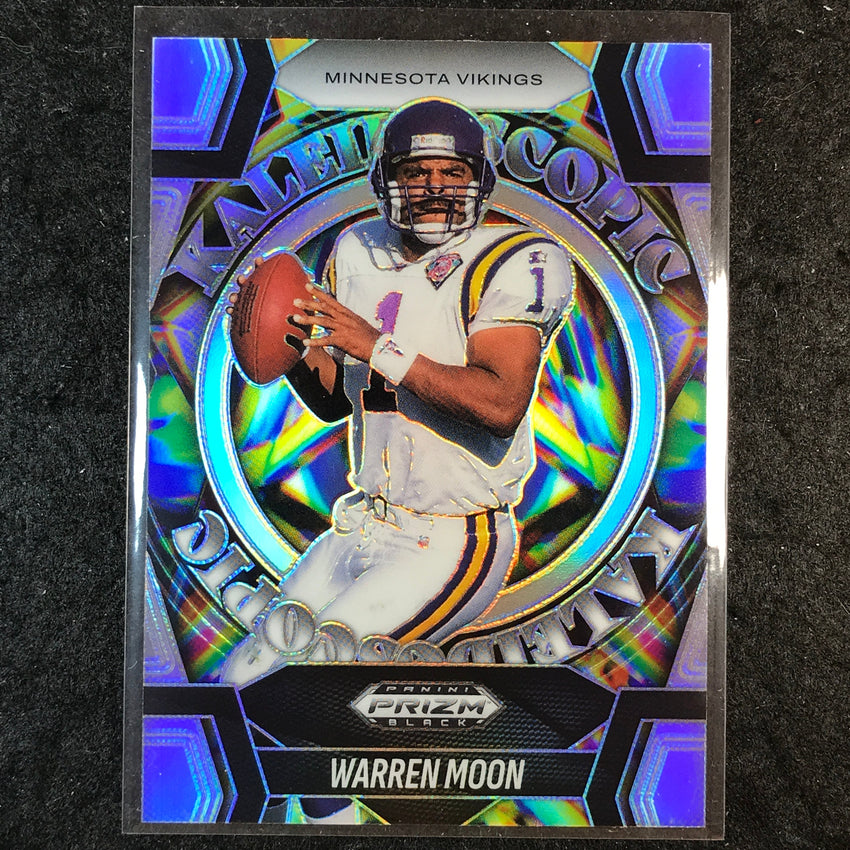 2025 Prizm Black Football WARREN MOON Kaleidoscopic Silver #25