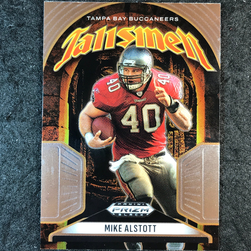 2025 Prizm Black Football MIKE ALSTOTT Talismen Base #2