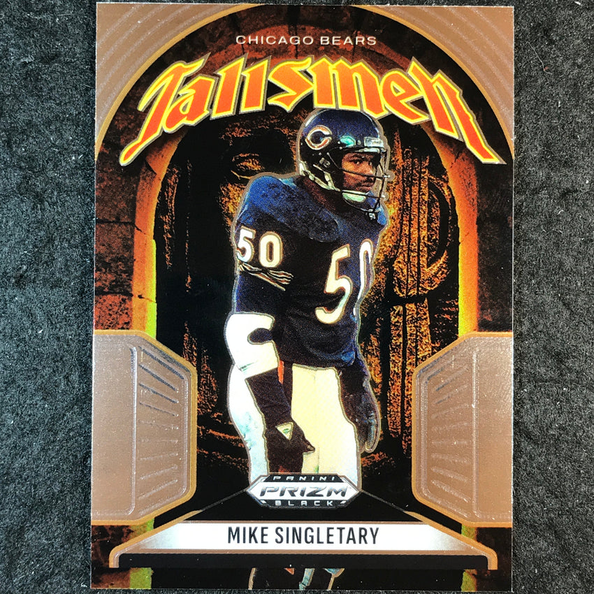 2025 Prizm Black Football MIKE SINGLETARY Talismen Base #12